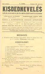Kisdednevelés 1914, 8. szám