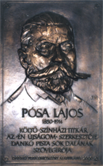 Pósa Lajos domborműve