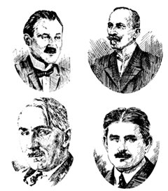 Portrék; Havas, Lörinczy, Móra, Gyökössy